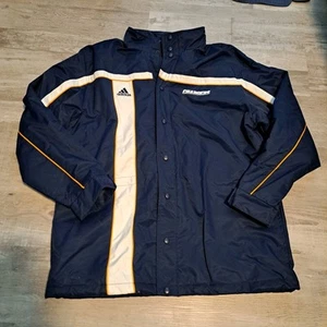 Vintage Adidas San Diego Chargers Football Parka Windbreaker Jacket Size Large - Picture 1 of 12