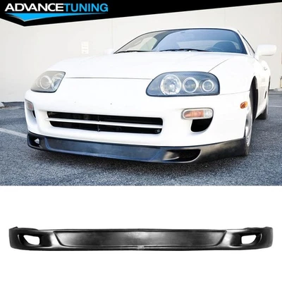 Fits 93-98 Toyota Supra Hatchback TRD2 Style Front Bumper Lip Spoiler Black PU Foto 1 de 4