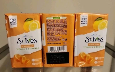 Jabones en barra exfoliante St. Ives vitamina C y naranja 12ct NUEVO Foto 1 de 2
