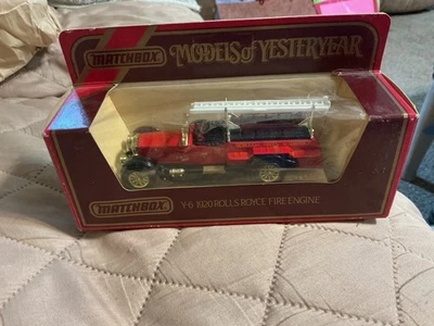 MATCHBOX #Y6 1920 ROLLS ROYCE CAMIÓN DE BOMBEROS NUEVO Foto 1 de 4