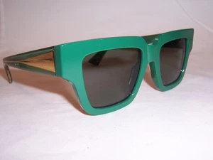 NEW BOTTEGA VENETA SUNGLASSES BV 1276S 003 GREEN/GREEN 52MM AUTHENTIC 1276 - Picture 1 of 8