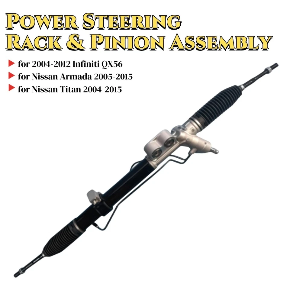 Conjunto de cremallera y piñón de dirección asistida para Nissan Pathfinder Armada QX56 Titan Foto 1 de 4