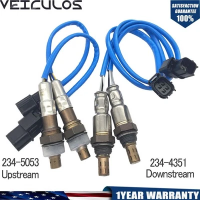 For 2007 2008 2009 Acura MDX 3.7L 4Pcs Oxygen Sensors 234-5053 234-4351 - Imagem 1 de 4