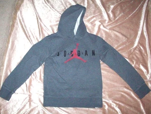 Nice AIR JORDAN Pullover Hoodie Gray Boys Medium M Youth Great Condition! - Picture 1 of 4