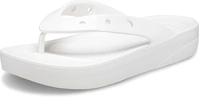 Crocs Women's Platform Flip Flop Sandal White US 5 - Image 1 of 4