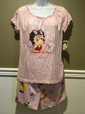 Ropa de dormir para mujer Richard Leeds Betty Boop camisas y camisa rosa talla M (8/10) Foto 1 de 4