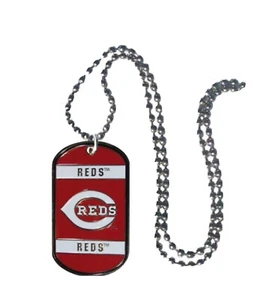 MLB Cincinnati Reds 18" Necklace dog tag necklace - Picture 1 of 2
