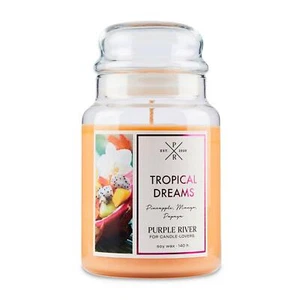 Duftusde Purple River Duftkerze 623 g Jar Tropical Dreams -m- - Bild 1 von 4
