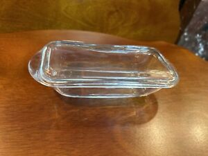 Vintage Glass Butter Dish With Lid