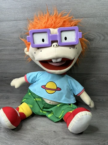 Vintage 1997 Mattel Large Jumbo Rugrats Chuckie Finster 24" Plush Doll Cover