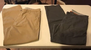 2 DOCKERS (Easy Khaki) Mens Brown Dress Pants Size 36x30 Cotton Polyester Slacks - Picture 1 of 9