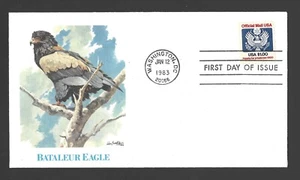 1983 US Postage - Scott O132 - $1 OFFICIAL MAIL - RWB SEAL - Fleetwood FDC - Picture 1 of 2