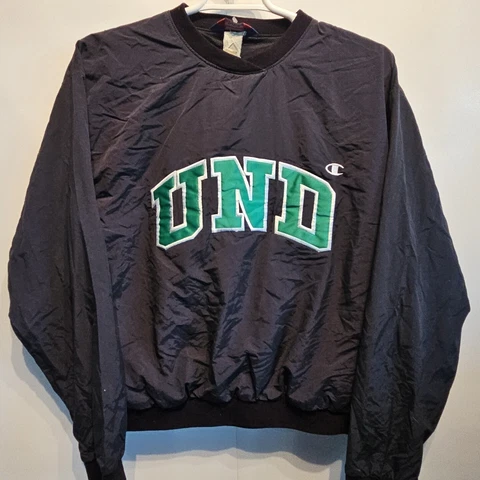 Vtg UND North Dakota Fighting Sioux NCAA Jacket Varsity TEAM Mens Large Champion Cover