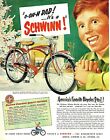 Magazine ad, Schwinn bicycles, 1951, 