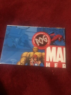 Marvel Heroes POGS Game  2006  Global POG Association Official Poster Only Seale - Image 1 of 3