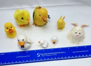 Lot of Small Cute Plastic Easter Chick, Duckies & Bunny Rabbits - Picture 1 of 6