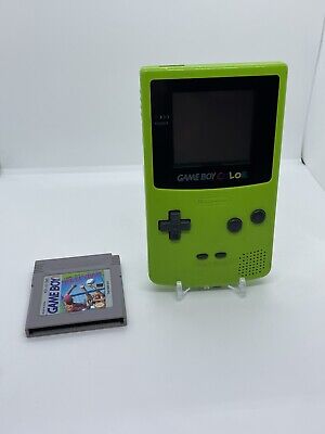 Nintendo GameBoy Color Handheld Game Console Kiwi + Volleyball Game! Nice!