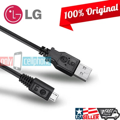 OEM Original LG MicroUSB Data Sync Charger Cable for G4 G3 G2 Flex Optimus Stylo - Image 1 of 4
