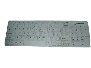 WIRELESS+ 2.4G BLUETOOTH SLIM KEYBOARD WHITE - Picture 1 of 5