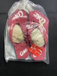 1994 Coca Cola Coca-Cola Marca Coca-Cola Calzado de Playa Sandalias Chanclas Nuevas con Etiquetas en Bolsa - Imagen 1 de 5