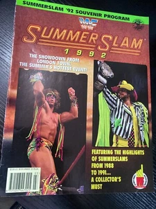 Programa de recuerdo Bret Bulldog 1992 WWF WWE Summerslam - Imagen 1 de 4