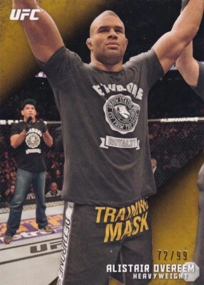 Tarjeta dorada Alistair Overeem 2015 Topps UFC Knockout 79 #/99 Pride FC StrikeForce Foto 1 de 4