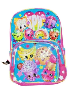 Mochila Shopkins con lonchera desmontable paquete escolar de viaje 16" - Imagen 1 de 2