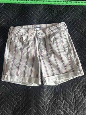 Pantalones Cortos de Jean Old Azul Marino Rojo, Blanco y Azul Talla 0 Foto 1 de 4