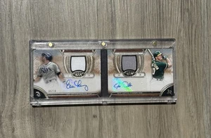 2015 Topps Tier One 09/10 Evan Longoria & Josh Donaldson Booklet Dual Patch Auto - Picture 1 of 4