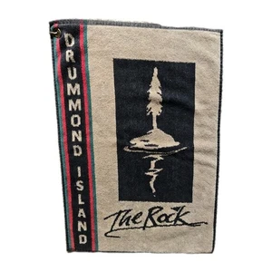 Vintage DRUMMOND ISLAND Sir Christopher Hatton Players Golf Towel 100% Cotton - Picture 1 of 6