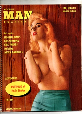 MODERN MAN QUARTERLY #13 WINTER 1958.  DAWN DANIELLE, CINDY GRAY, LYNN SHAW, Foto 1 de 3