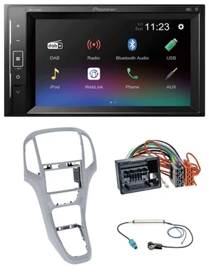 Pioneer DAB MP3 2DIN Bluetooth USB Autoradio für Opel Astra J ab 2009 Platinsilb - Bild 1 von 4