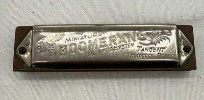 Llave armónica órgano boca boomerang miniatura sistema Alberts vintage G años 20 Foto 1 de 4