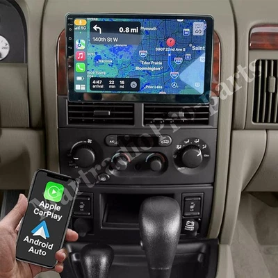 For 1999-2004 Jeep Grand Cherokee Android 15 Navi CarPlay Car Stereo Radio GPS Foto 1 de 4
