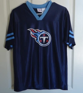 Tennessee Titans NFL Team Logo Jersey Youth XL 16/18 Dark Blue - Picture 1 of 4