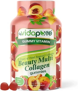 Beauty Biotin and Multi Collagen Gummy Vitamins for Hair, Skin, and Nails - Picture 1 of 1