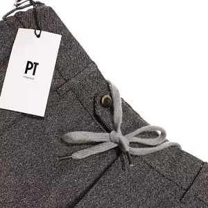 PT Torino NWT Slim Fit Casual Pants Size 48 32 US In Gray Wool / Cotton - Picture 1 of 14