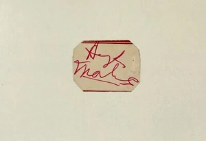 HUGH MARLOWE Signed Autograph  4"x 6" INDEX CARD Earth vs. Flying Saucers ACTOR - Picture 1 of 6