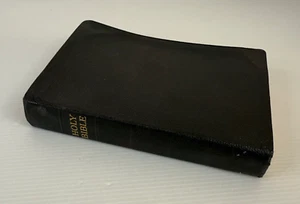 1937 Vintage Holy Bible Old & New Testament Collins Black Pleather & Gilt Edge - Picture 1 of 20