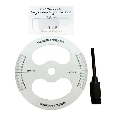 Herramienta de distribución Triumph Degree Wheel 500 650 1963-68 puntos modelos T100 T120 TR6 Foto 1 de 2