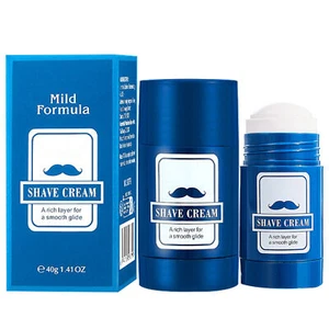 Mens Shaving Cream 40g Hydrating Shaving Cream 2 in 1 Smooth Shave Mild - Picture 1 of 12