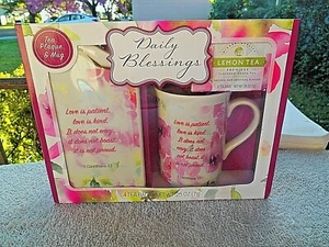 Taza de cerámica Bay Island Love Daily Blessings, placa de pared y té de limón regalo - Imagen 1 de 10