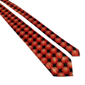 Steven Harris Basketball Mens Novelty Coach Necktie Office Work Casual Dad Gift - Picture 1 of 5