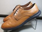 204002 Pf50 Hennings Men's Shoe 10.5 M Tan Leather Lace Up Johnston & Murphy