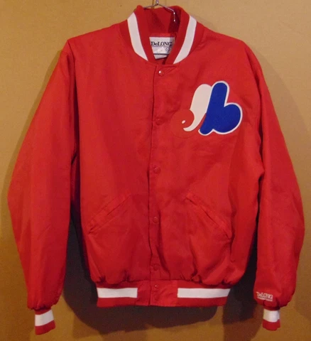 MONTREAL EXPOS RED SNAP FRONT MLB JACKET Cover