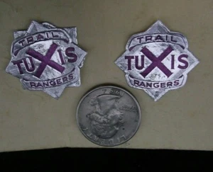 2  TUXIS TRAIL RANGER STAR SHAPED FOIL  STICKERS  - Picture 1 of 2