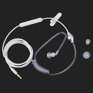 3.5mm Air Tube Headset In-Ear Security Earpiece Earphone Mic for iOS Android SS - Picture 1 of 18