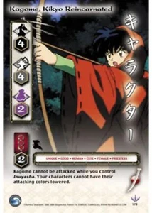 InuYasha TCG Kagome Kikyo Reincarnated (Foil) - Tetsusaiga #178 - Picture 1 of 2
