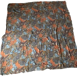 Vintage Fabric Remnant Abstract Pattern 1980s 54” (137 cm) x 58.5”(148.5cm) - Picture 1 of 5