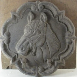Grande Hierro Fundido Caballo 2 Ganchos Porta Llaves Caballo Placa Rústica Granja Decoración - Imagen 1 de 3